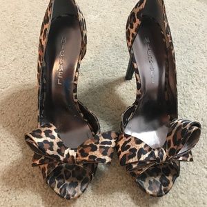 Leopard print heels